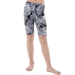 Tropical Pattern Kids  Mid Length Swim Shorts by ValentinaDesign