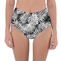 Tropical Pattern Reversible High-waist Bikini Bottoms