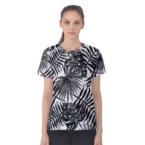 Tropical Pattern Women s Cotton Tee by ValentinaDesign