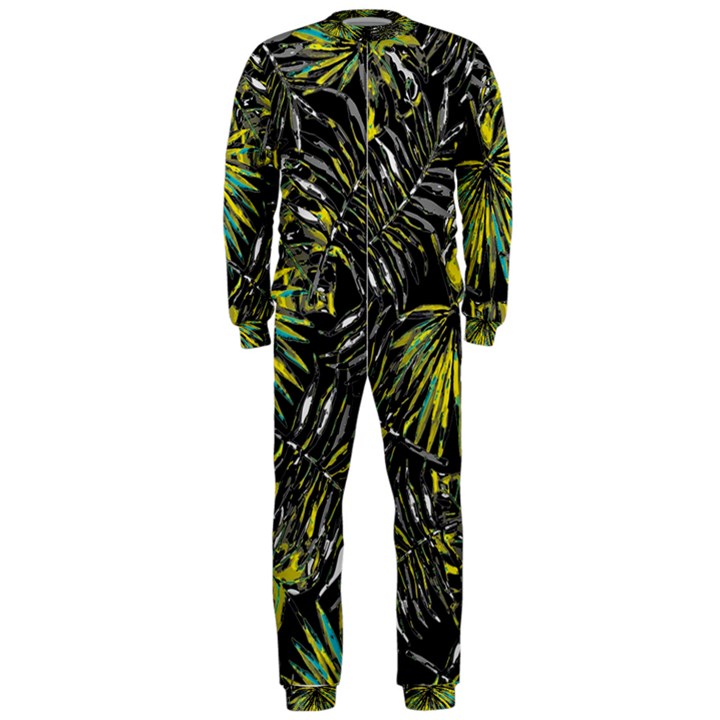 Tropical pattern OnePiece Jumpsuit (Men) 