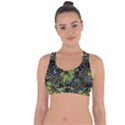 Tropical pattern Cross String Back Sports Bra View1