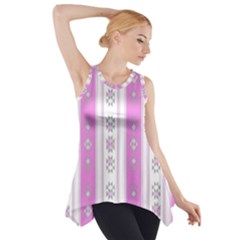 Folklore Pattern Side Drop Tank Tunic by ValentinaDesign