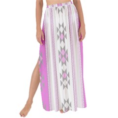 Folklore Pattern Maxi Chiffon Tie-up Sarong