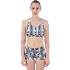 Folklore Pattern Work It Out Sports Bra Set