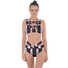 Folklore Pattern Bandaged Up Bikini Set 