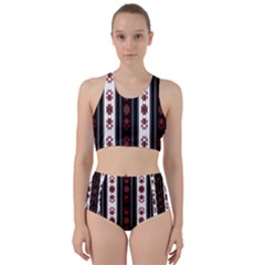 Folklore Pattern Racer Back Bikini Set