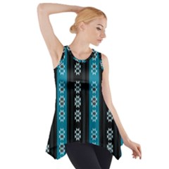 Folklore Pattern Side Drop Tank Tunic by ValentinaDesign