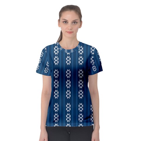 Folklore Pattern Women s Sport Mesh Tee by ValentinaDesign