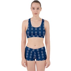 Folklore Pattern Work It Out Sports Bra Set by ValentinaDesign