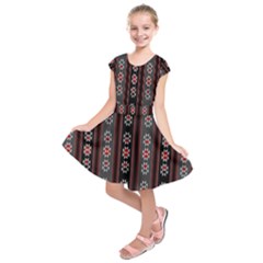 Folklore Pattern Kids  Short Sleeve Dress by ValentinaDesign