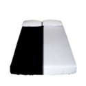 Black and White Fitted Sheet (Full/ Double Size) View1