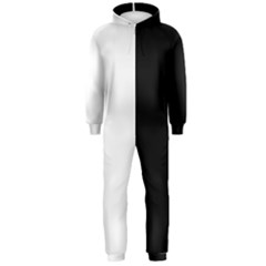 Black And White Hooded Jumpsuit (men)  by Valentinaart