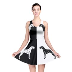 Dalmatian Dog Reversible Skater Dress by Valentinaart