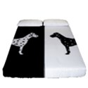 Dalmatian dog Fitted Sheet (Queen Size) View1