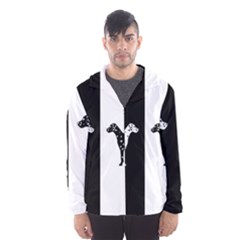 Dalmatian Dog Hooded Wind Breaker (men) by Valentinaart