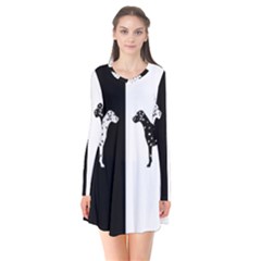 Dalmatian Dog Flare Dress by Valentinaart