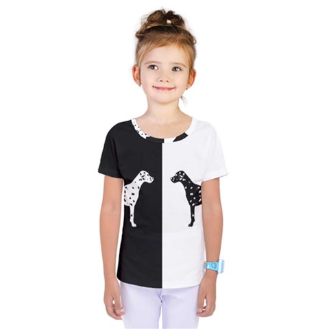 Dalmatian Dog Kids  One Piece Tee by Valentinaart