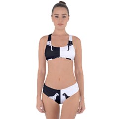 Dalmatian Dog Criss Cross Bikini Set