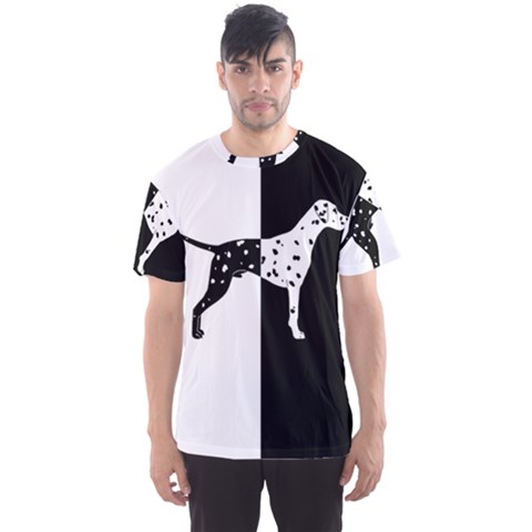 Dalmatian Dog Men s Sports Mesh Tee by Valentinaart