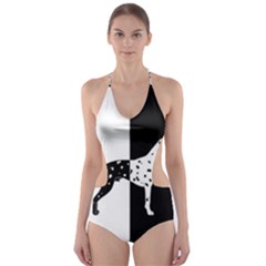 Dalmatian Dog Cut-out One Piece Swimsuit by Valentinaart