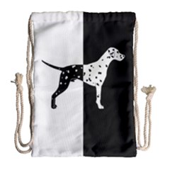 Dalmatian Dog Drawstring Bag (large)