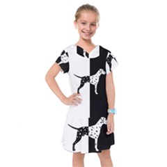 Dalmatian Dog Kids  Drop Waist Dress