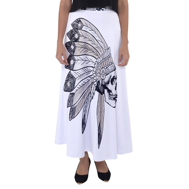 Indian Chef  Flared Maxi Skirt