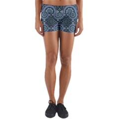 Oriental Pattern Yoga Shorts