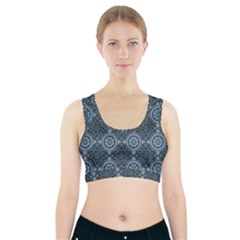 Oriental Pattern Sports Bra With Pocket