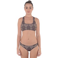 Oriental Pattern Cross Back Hipster Bikini Set