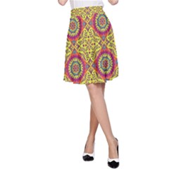 Oriental Pattern A-line Skirt by ValentinaDesign