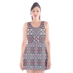 Oriental Pattern Scoop Neck Skater Dress by ValentinaDesign