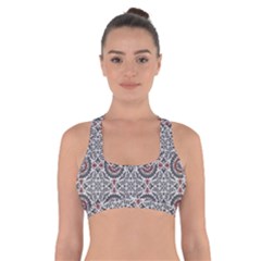 Oriental Pattern Cross Back Sports Bra