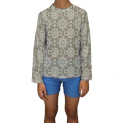 Oriental Pattern Kids  Long Sleeve Swimwear by ValentinaDesign