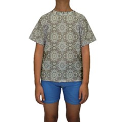 Oriental Pattern Kids  Short Sleeve Swimwear by ValentinaDesign