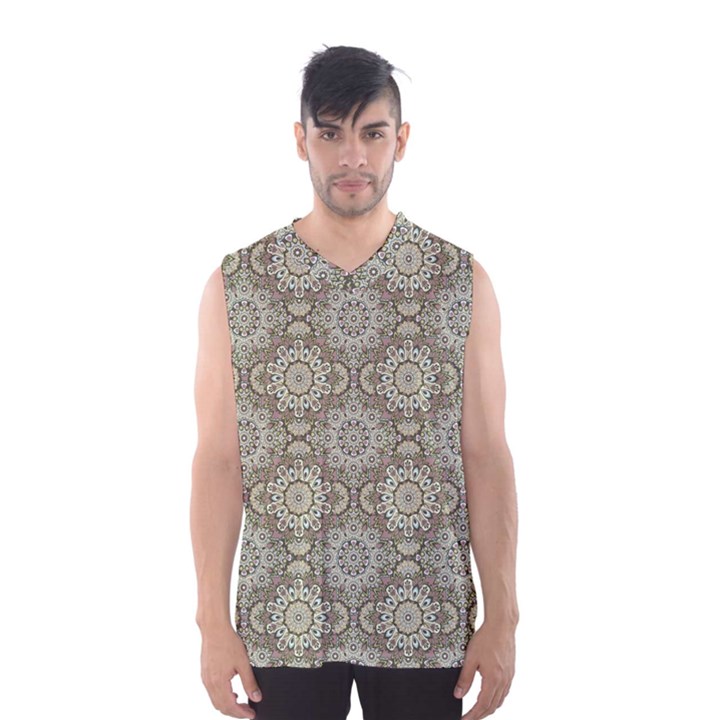 Oriental pattern Men s Basketball Tank Top