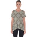 Oriental pattern Cut Out Side Drop Tee View1