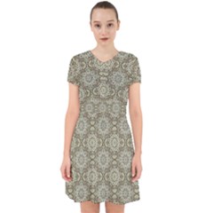 Oriental Pattern Adorable In Chiffon Dress