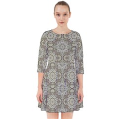 Oriental Pattern Smock Dress