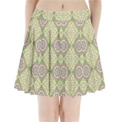 Oriental Pattern Pleated Mini Skirt by ValentinaDesign