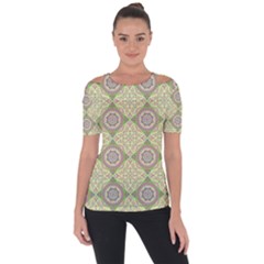 Oriental Pattern Short Sleeve Top