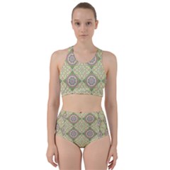 Oriental Pattern Racer Back Bikini Set