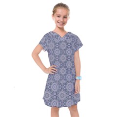 Oriental Pattern Kids  Drop Waist Dress