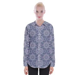 Oriental Pattern Womens Long Sleeve Shirt