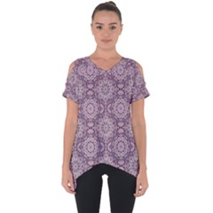 Oriental Pattern Cut Out Side Drop Tee by ValentinaDesign