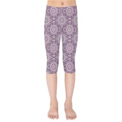 Oriental Pattern Kids  Capri Leggings 