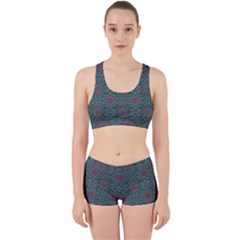 Oriental Pattern Work It Out Sports Bra Set