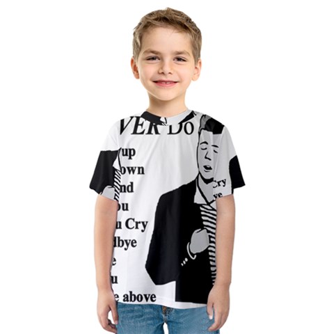 Rick Astley Kids  Sport Mesh Tee by Powwow