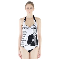 Rick Astley Halter Swimsuit by Powwow