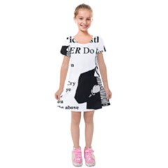 Rick Astley Kids  Short Sleeve Velvet Dress by Powwow